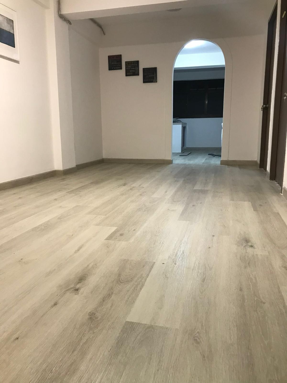 HDB vinyl overlay living room